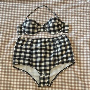 J.Crew Gingham Bikini Set